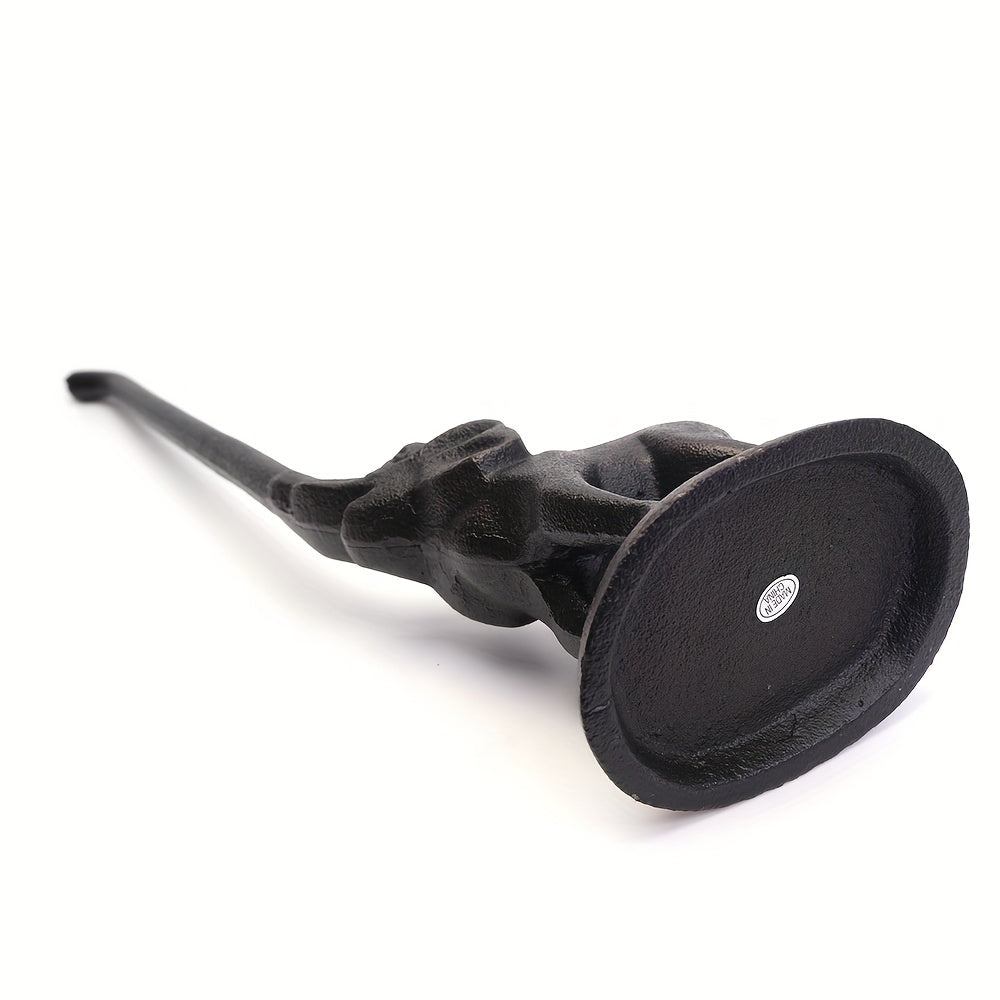 Vintage Cast Iron Elephant Tissue Holder - Rustic Metal Wall-Mounted Design with Floral Pattern, Perfect for Kitchen & Bathroom Decor, Elegant Home Accessory, Bathroom Decor And Accessories